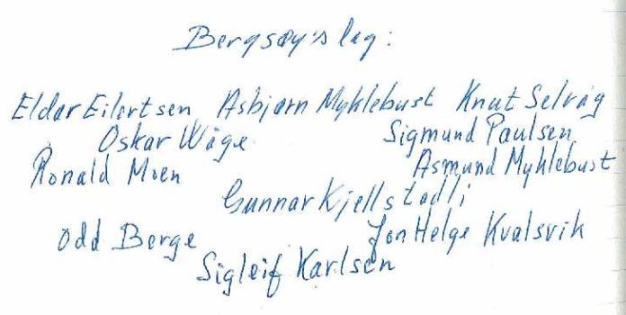 Lagoppstilling debutkamp Vigra